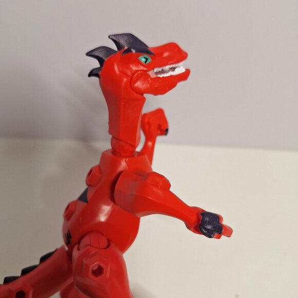 Jurassic World Hero Mashers Velociraptor Red & Black Dinosaur Hasbro Mix Match - Picture 5 of 7